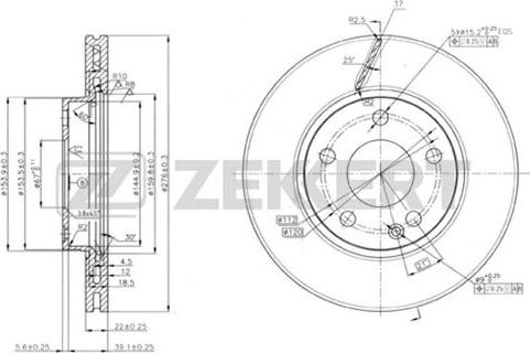 Zekkert BS-5773 - Kočioni disk www.molydon.hr