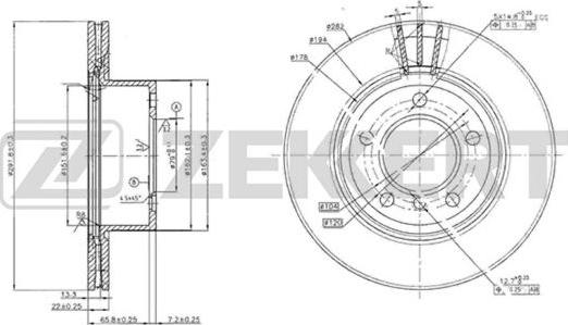 Zekkert BS-5772 - Kočioni disk www.molydon.hr