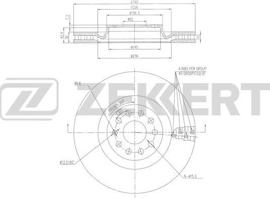 Zekkert BS-6469 - Kočioni disk www.molydon.hr