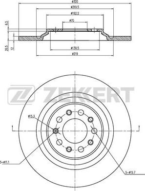 Zekkert BS-6468 - Kočioni disk www.molydon.hr