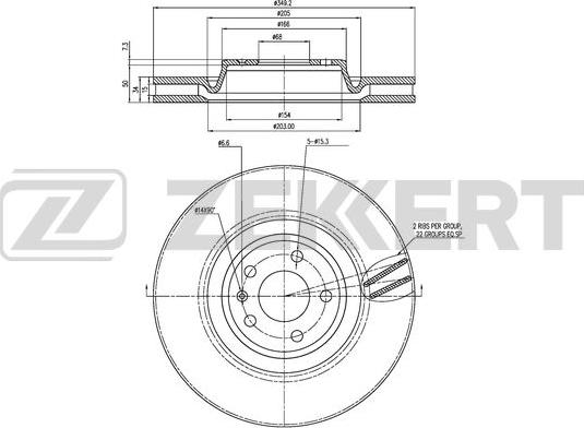 Zekkert BS-6463 - Kočioni disk www.molydon.hr