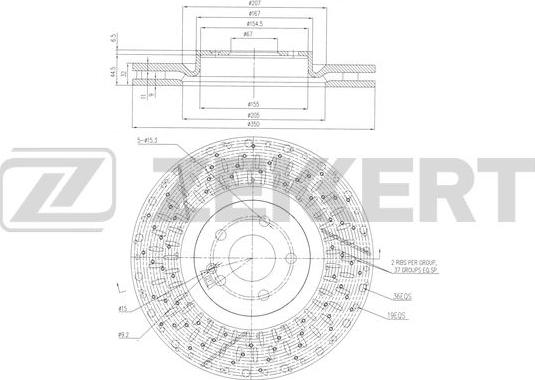 Zekkert BS-6479 - Kočioni disk www.molydon.hr