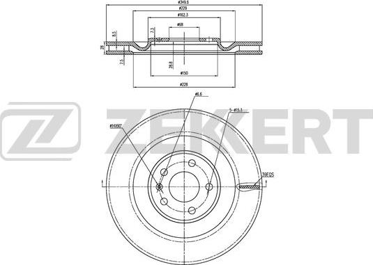 Zekkert BS-6476 - Kočioni disk www.molydon.hr