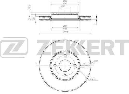 Zekkert BS-6471 - Kočioni disk www.molydon.hr