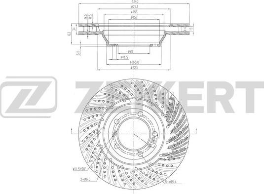 Zekkert BS-6505 - Kočioni disk www.molydon.hr