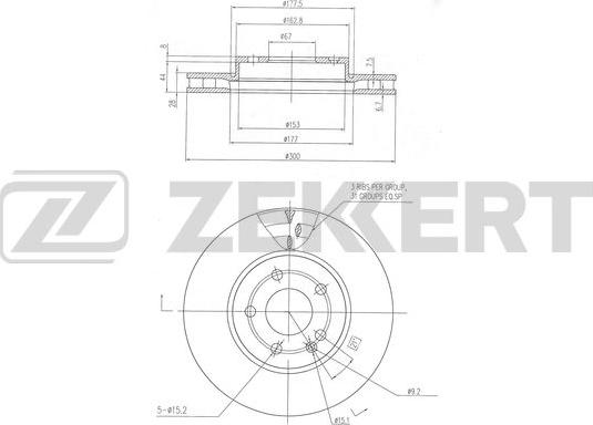 Zekkert BS-6501 - Kočioni disk www.molydon.hr