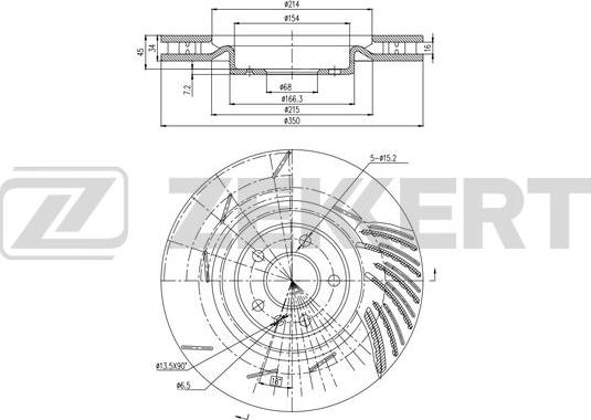 Zekkert BS-6508 - Kočioni disk www.molydon.hr