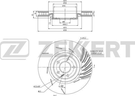 Zekkert BS-6507 - Kočioni disk www.molydon.hr