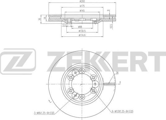 Zekkert BS-6514 - Kočioni disk www.molydon.hr