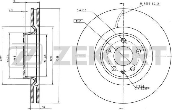 Zekkert BS-6571 - Kočioni disk www.molydon.hr