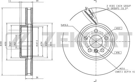 Zekkert BS-6572 - Kočioni disk www.molydon.hr