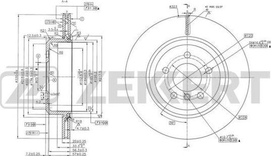 Zekkert BS-6099 - Kočioni disk www.molydon.hr