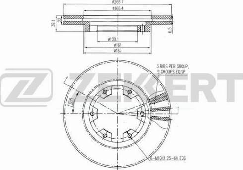 Zekkert BS-6041 - Kočioni disk www.molydon.hr