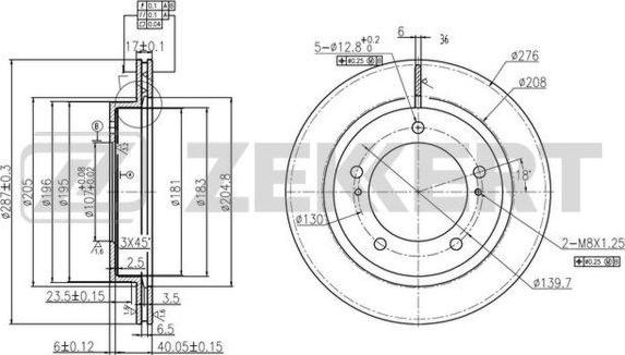 Zekkert BS-6042 - Kočioni disk www.molydon.hr