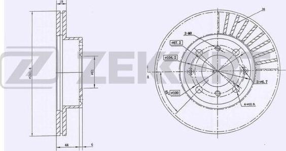 Zekkert BS-6047 - Kočioni disk www.molydon.hr