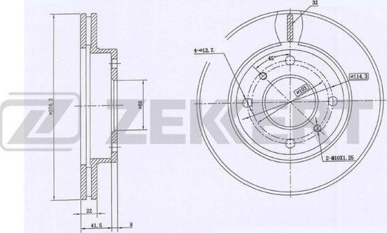 Zekkert BS-6054 - Kočioni disk www.molydon.hr