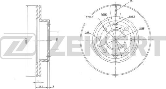 Zekkert BS-6062 - Kočioni disk www.molydon.hr