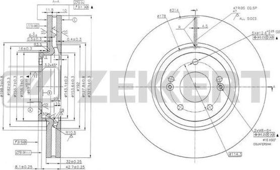 Zekkert BS-6009 - Kočioni disk www.molydon.hr