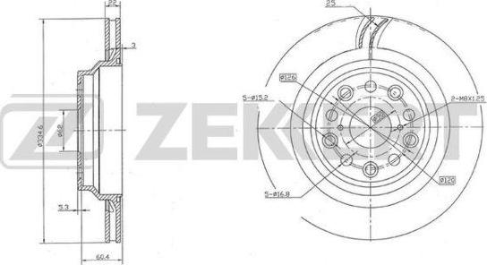 Zekkert BS-6006 - Kočioni disk www.molydon.hr