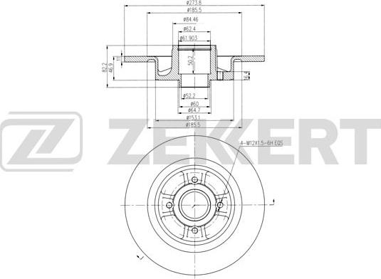 Zekkert BS-6001 - Kočioni disk www.molydon.hr