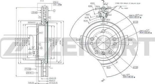 Zekkert BS-6008 - Kočioni disk www.molydon.hr