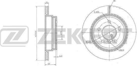 Zekkert BS-6007 - Kočioni disk www.molydon.hr