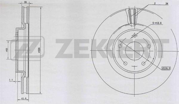 Zekkert BS-6018 - Kočioni disk www.molydon.hr