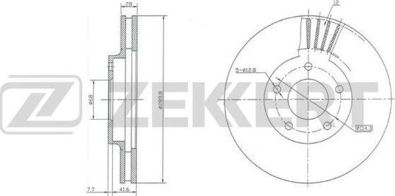 Zekkert BS-6086 - Kočioni disk www.molydon.hr