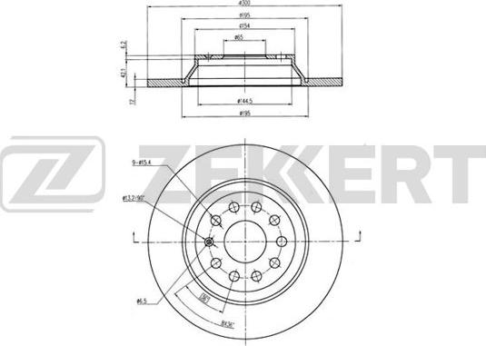 Zekkert BS-6080B - Kočioni disk www.molydon.hr