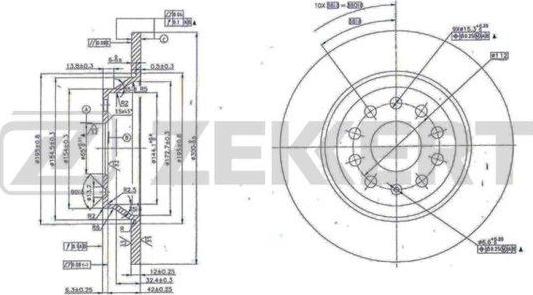 Zekkert BS-6080 - Kočioni disk www.molydon.hr