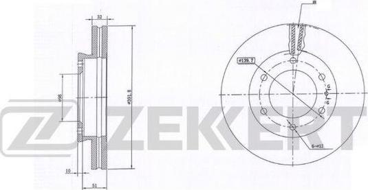 Zekkert BS-6081 - Kočioni disk www.molydon.hr