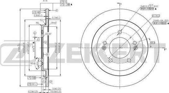 Zekkert BS-6025 - Kočioni disk www.molydon.hr