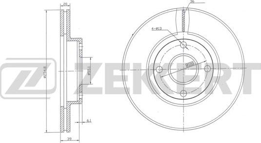 Zekkert BS-6020 - Kočioni disk www.molydon.hr