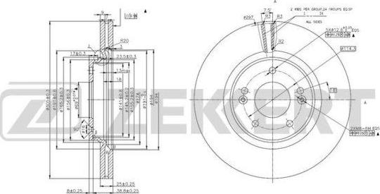 Zekkert BS-6021 - Kočioni disk www.molydon.hr