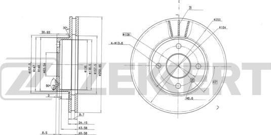 Zekkert BS-6023 - Kočioni disk www.molydon.hr