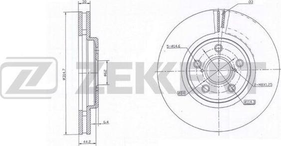 Zekkert BS-6070 - Kočioni disk www.molydon.hr