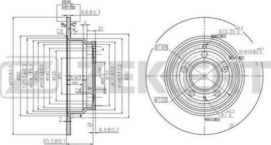 Zekkert BS-6146 - Kočioni disk www.molydon.hr