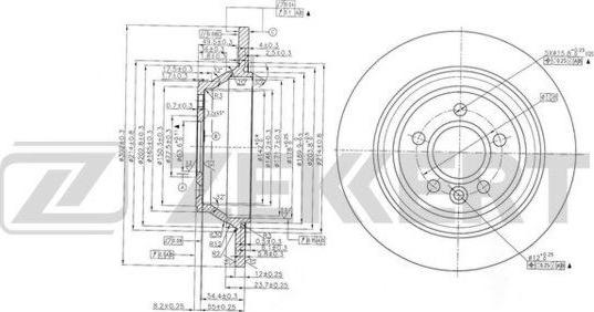 Zekkert BS-6143 - Kočioni disk www.molydon.hr