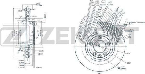 Zekkert BS-6164 - Kočioni disk www.molydon.hr