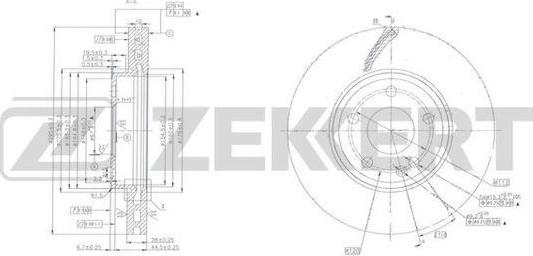 Zekkert BS-6165 - Kočioni disk www.molydon.hr