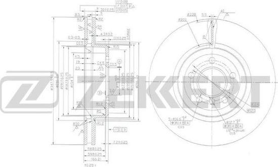 Zekkert BS-6160 - Kočioni disk www.molydon.hr