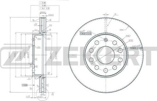 Zekkert BS-6168 - Kočioni disk www.molydon.hr