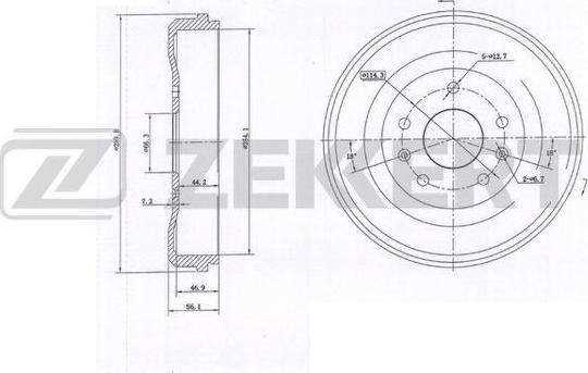 Zekkert BS-6113 - Bubanj kočnica www.molydon.hr