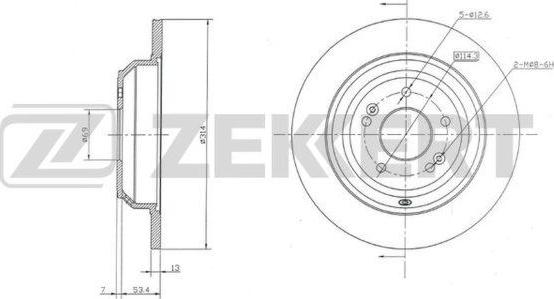 Zekkert BS-6183 - Kočioni disk www.molydon.hr