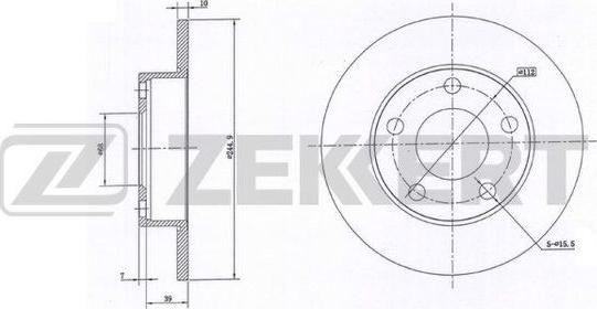 Zekkert BS-6131 - Kočioni disk www.molydon.hr