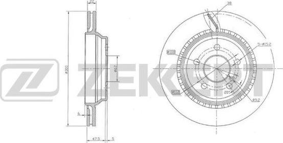 Zekkert BS-6126 - Kočioni disk www.molydon.hr