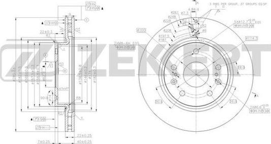 Zekkert BS-6175 - Kočioni disk www.molydon.hr