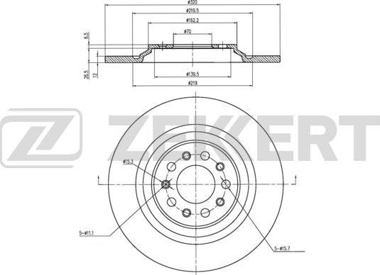 Zekkert BS-6172 - Kočioni disk www.molydon.hr