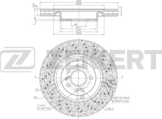 Zekkert BS-6363 - Kočioni disk www.molydon.hr