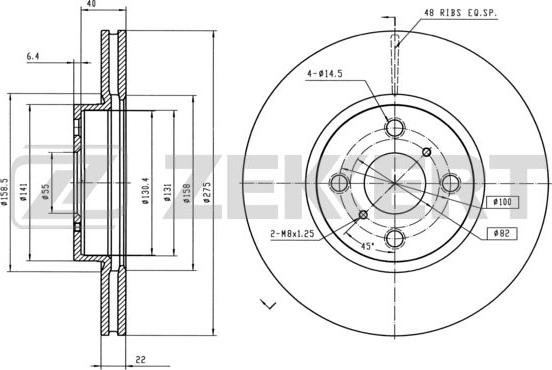 Zekkert BS-6316 - Kočioni disk www.molydon.hr